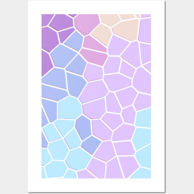 Glass Pastel Color Pattern Wall Art by Faishal Wira